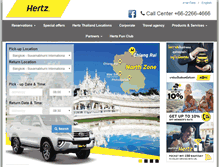 Tablet Screenshot of hertzthailand.com